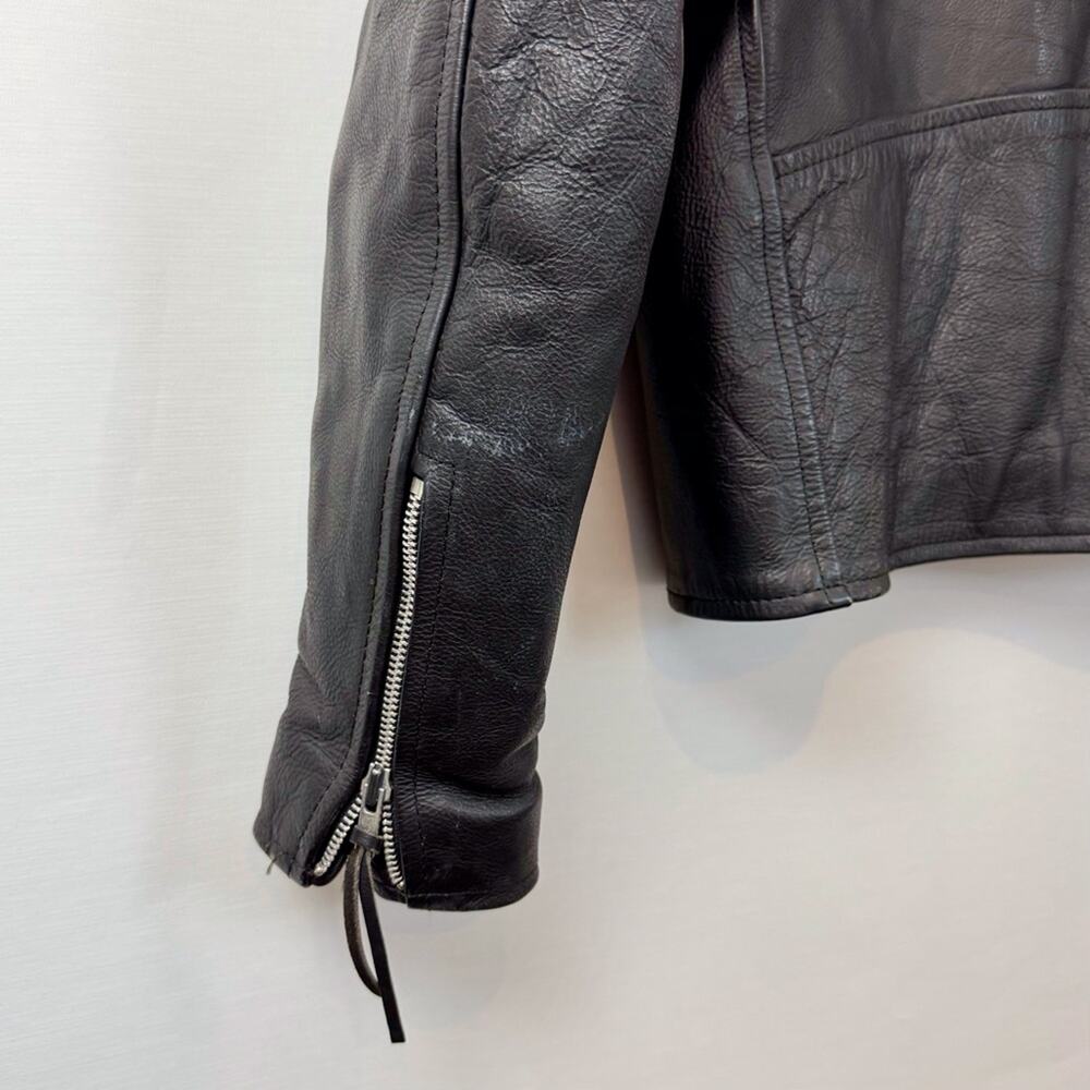 Barneys Leather Motorcycle Jacket - Picture 4 of 16